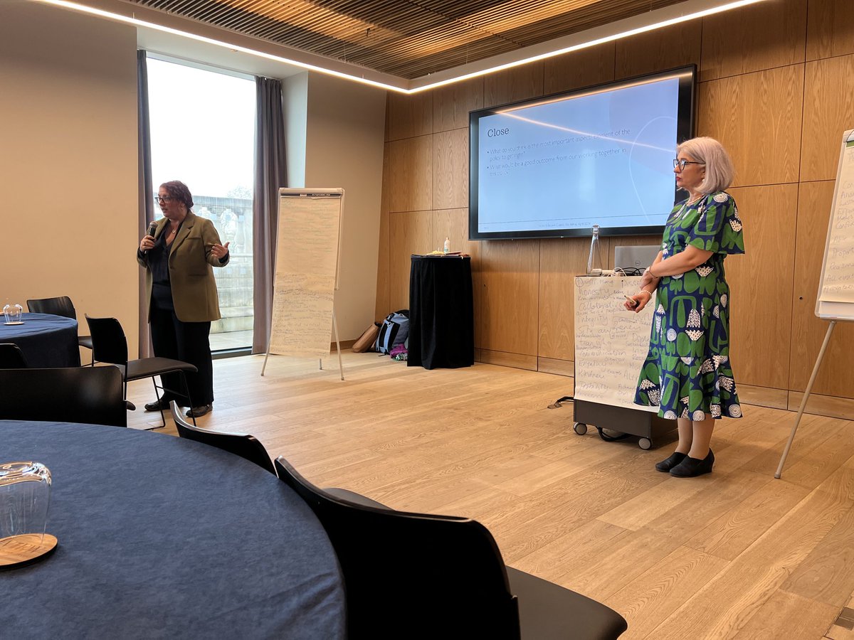 With appreciation to Professors Ros Searle and Erica Bowen leading our workshop tackling sexual misconduct in surgery #RCSNews. Developing our ideas reflecting how our values will mesh with final policies and support the professional behaviours we would all like to see