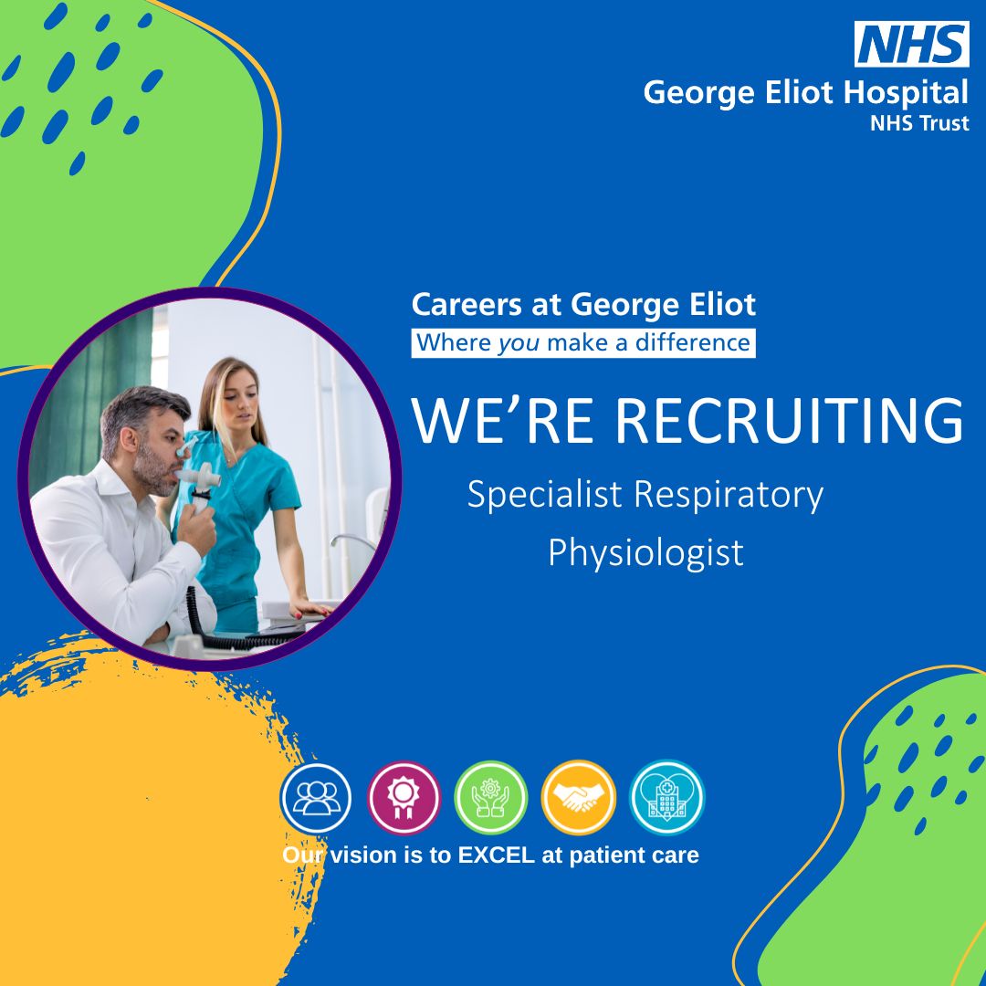 We are hiring for Specialist Respiratory Physiologist! Apply here- jobs.nhs.uk/candidate/joba…