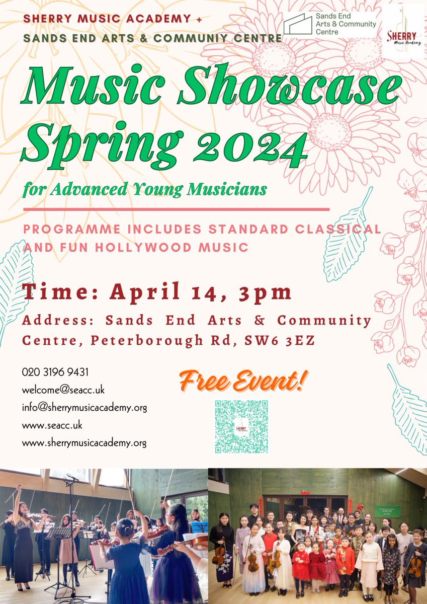 SEACCFulham (@seaccfulham) on Twitter photo This #Sunday at Sands End Arts & Community Centre, #free #concert at 3pm with #sherrymusicacademy. #seaccfulham #communitycentre #artscentre #music #youngmusicians #southparkfulham #fulham #parsonsgreen <a href="/SherryMusicAcad/">Sherry Music Academy</a> This #Sunday at Sands End Arts & Community Centre, #free #concert at 3pm with #sherrymusicacademy. #seaccfulham #communitycentre #artscentre #music #youngmusicians #southparkfulham #fulham #parsonsgreen <a href="/SherryMusicAcad/">Sherry Music Academy</a>