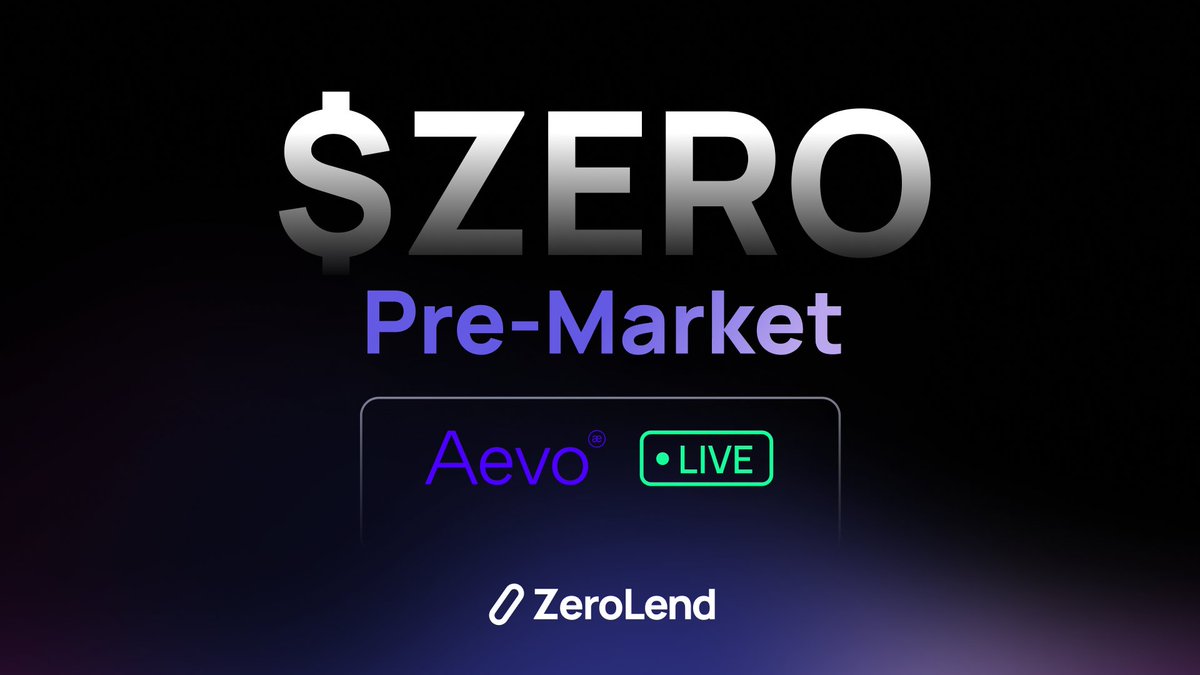 $ZERO is now listed on @aevoxyz pre-markets app.aevo.xyz/perpetual/zero