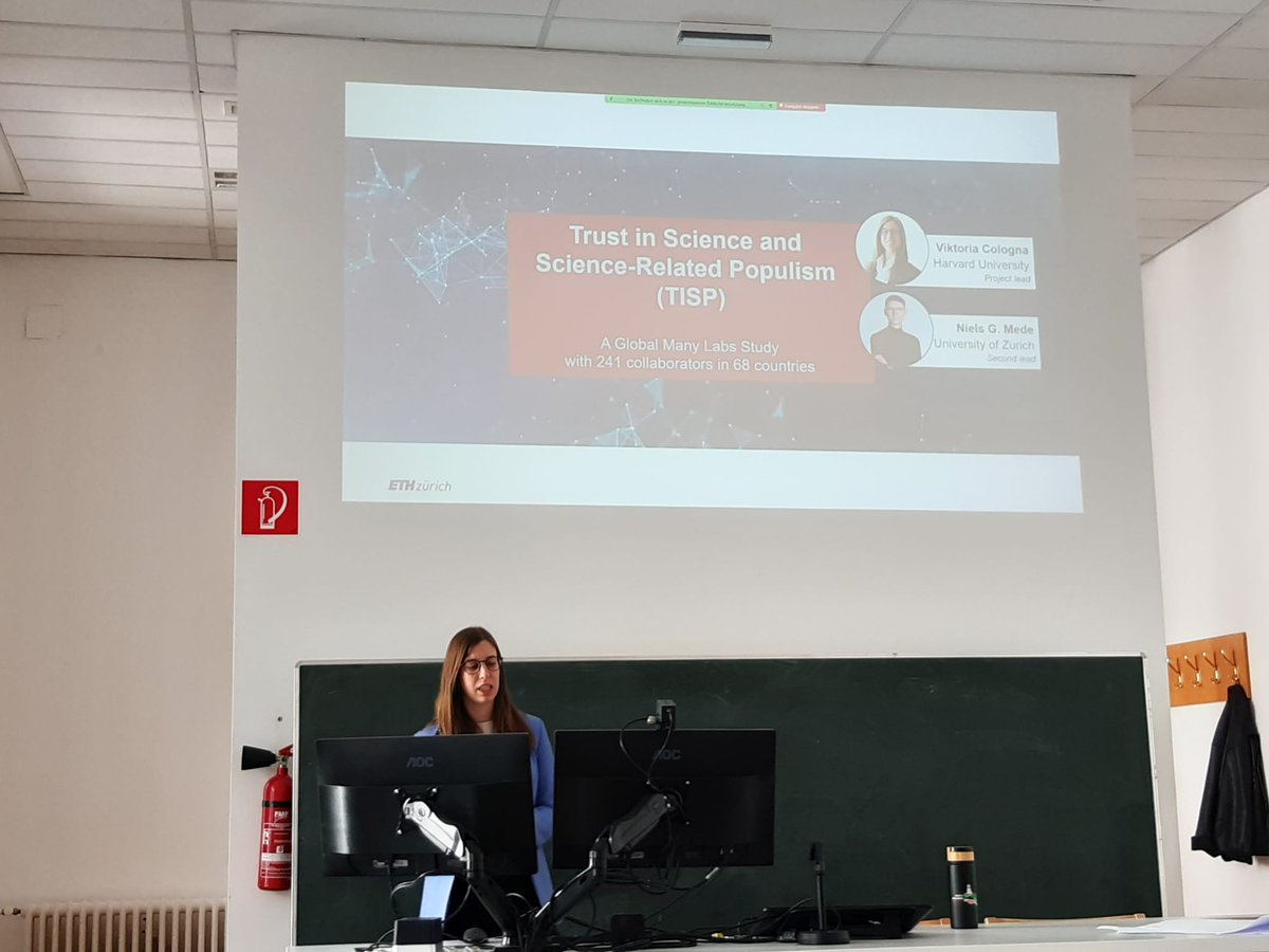 The @ScanUnit @univienna was very happy to host the amazing @colognav for her talk 'Do extreme weather events influence attitudes towards climate change?' a subanalysis of the amazing TISP dataset😍Such amazing working 👏