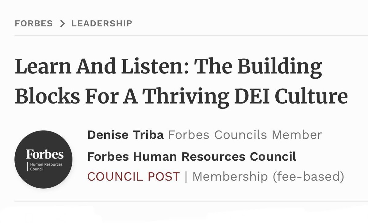 Build for your organization a psychologically safe #CognitiveCulture that actively encourages listening and learning from #DEI-related whispers and hollers. Hear the biases that require deeper, wider, and higher thinking. #ThinkToThink™ to improve conditions for DEI to flourish.
