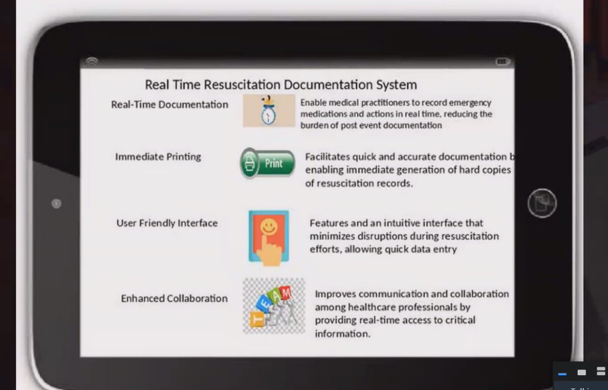 #HSESpark #SeedPitchDay! Our next pitch is by Michelle Mendoza on RTRDS: Real Time Resuscitation Documentation System @NDTP_HSE @WeHSCPs @NurMidONMSD @HSELive