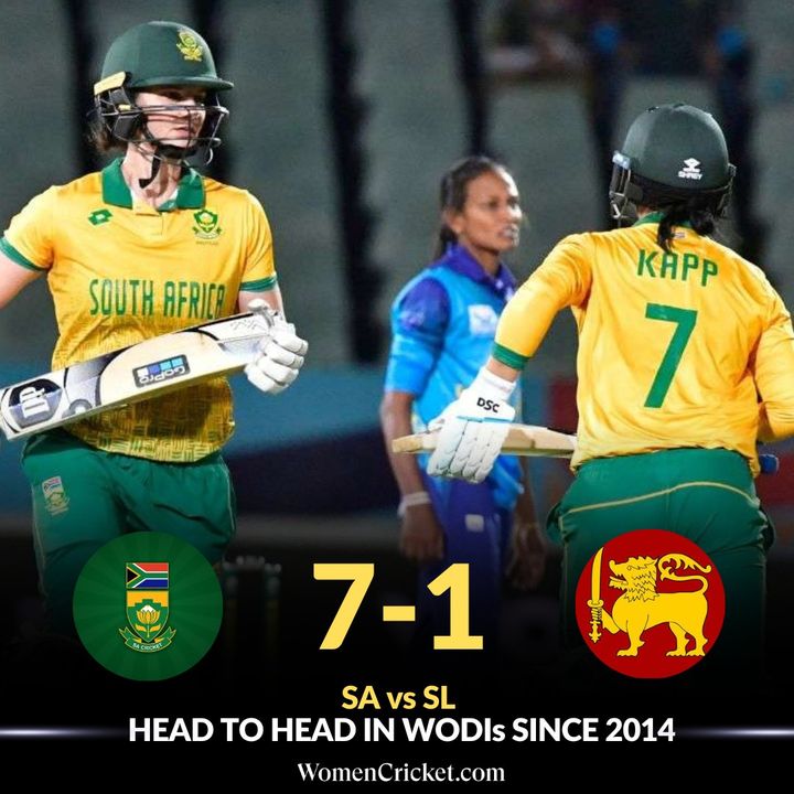 South Africa vs Sr Lanka head to head in WODIs since 2014 🏏

#women #cricket #southafricacricket #SriLankaCricket #SAvsSL #CricketTwitter #WomenCricket