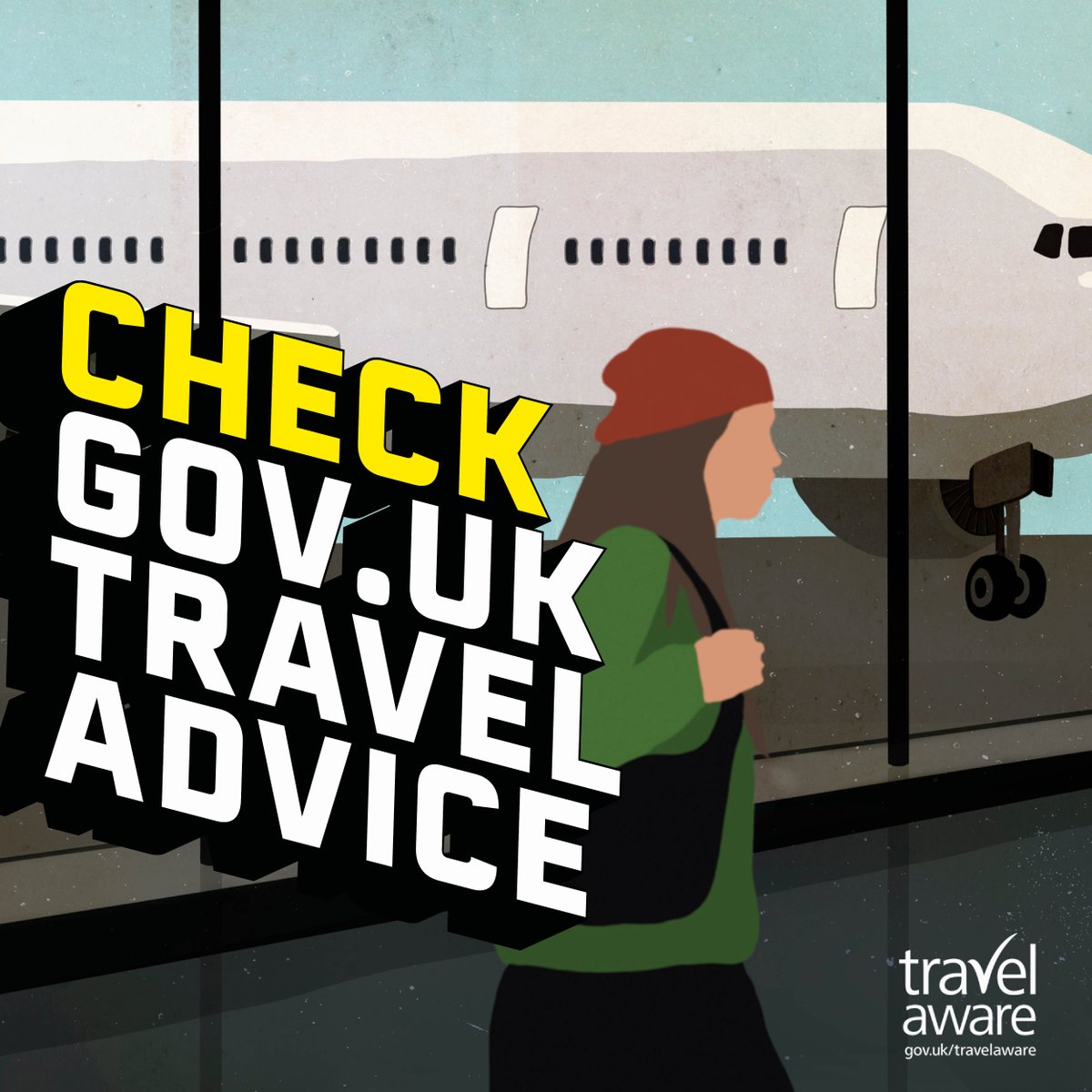 Planning a visit abroad?

Enjoy your trip and remember to be aware of your surroundings.  
 
Check Travel Advice for the latest information on your destination, stay vigilant and follow local security advice  

ow.ly/P9Yv50RcrXu

#TravelAware