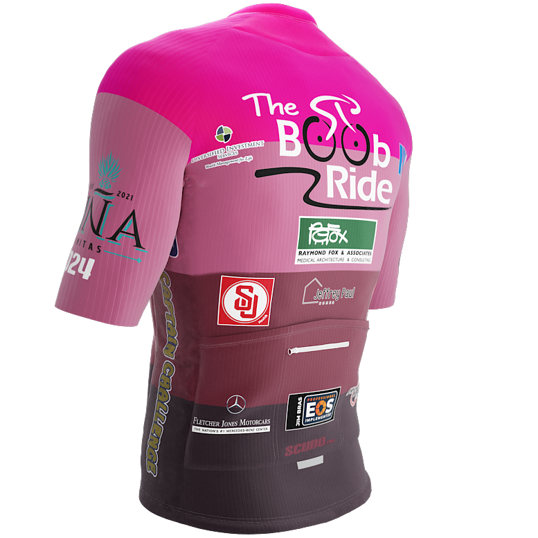 SeniorUniversty's tweet photo. 🗣️Official #BoobRide Jersey Sponsor @RGPhD Dr. Robelyn Garcia! Get yours for the #ride on April 20, 2024. Use our ride discount code "SeniorUniversity-2024" @scudopro #ScudoPro @TheBoobRide https://t.co/4CyoKSo6yA