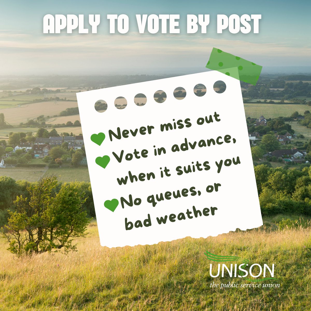 𝐀𝐩𝐩𝐥𝐲 𝐟𝐨𝐫 𝐚 𝐩𝐨𝐬𝐭𝐚𝐥 𝐯𝐨𝐭𝐞 𝐭𝐡𝐢𝐬 𝐰𝐞𝐞𝐤𝐞𝐧𝐝 🗳️ Your postal vote lasts up to 3 years. Ballot papers are sent to you automatically before an election. With crucial mayoral, local, and a general election coming up, make your voice heard!