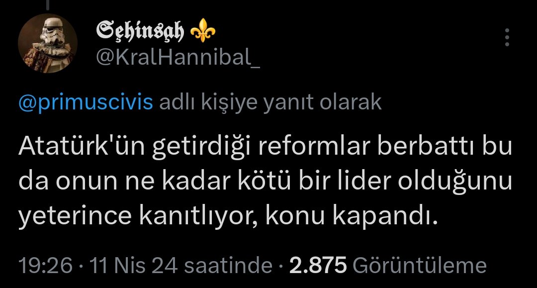 Dostum objektif olunca bu yorumu yapmaman gerekir ama. Devrimlerin iyiliği ve kötülüğü tartışılmaz, etkisi tartışılır. Örneğin Scipio, Hannibal'a kötü bir lider dememiştir nefret etse de. Hatta övmüştür. Wellesley, Napolyon'a ne demiştir mesela? Objektiflik böyle olur.