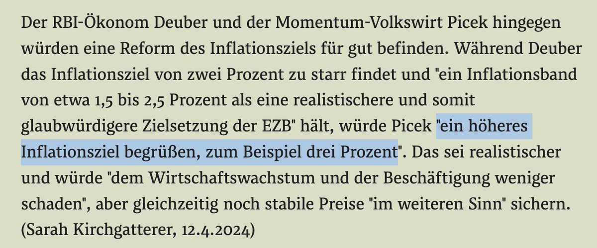 Das war so klar: Das 2% Inflationsziel der EZB ist (wie alle anderen) aus der Luft gegriffen. Die Notenbank hat dennoch versagt, zuerst nach unten, dann nach oben. Am Ende werden sie das Ziel an die eigene 'Leistung' anpassen (nach oben) und sich auf die Schulter klopfen.