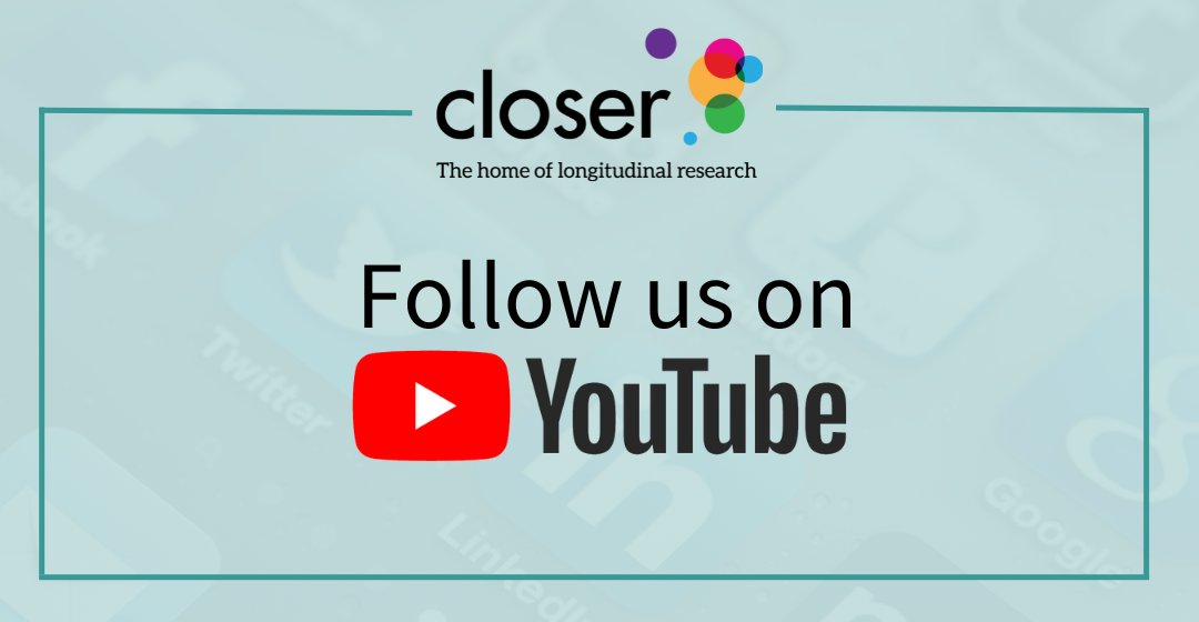 📽️Did you know we're on YouTube? Subscribe to the CLOSER channel to check out all our latest event videos and animations on all things #longitudinal! youtube.com/@CLOSER-UK #EpiTwitter #PopTwitter