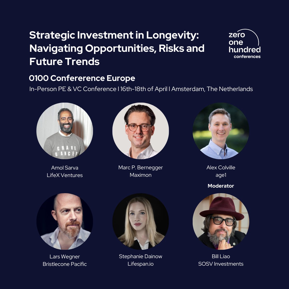 🌟 Exciting news! 🌟 Maximon's Founding Partner, @marcpbernegger, will be sharing insights at the upcoming @0100conferences Europe 2024 in Amsterdam. Join him for a panel on 'Strategic Investment in Longevity' on Wednesday, April 17th, as he dives deep into the future of