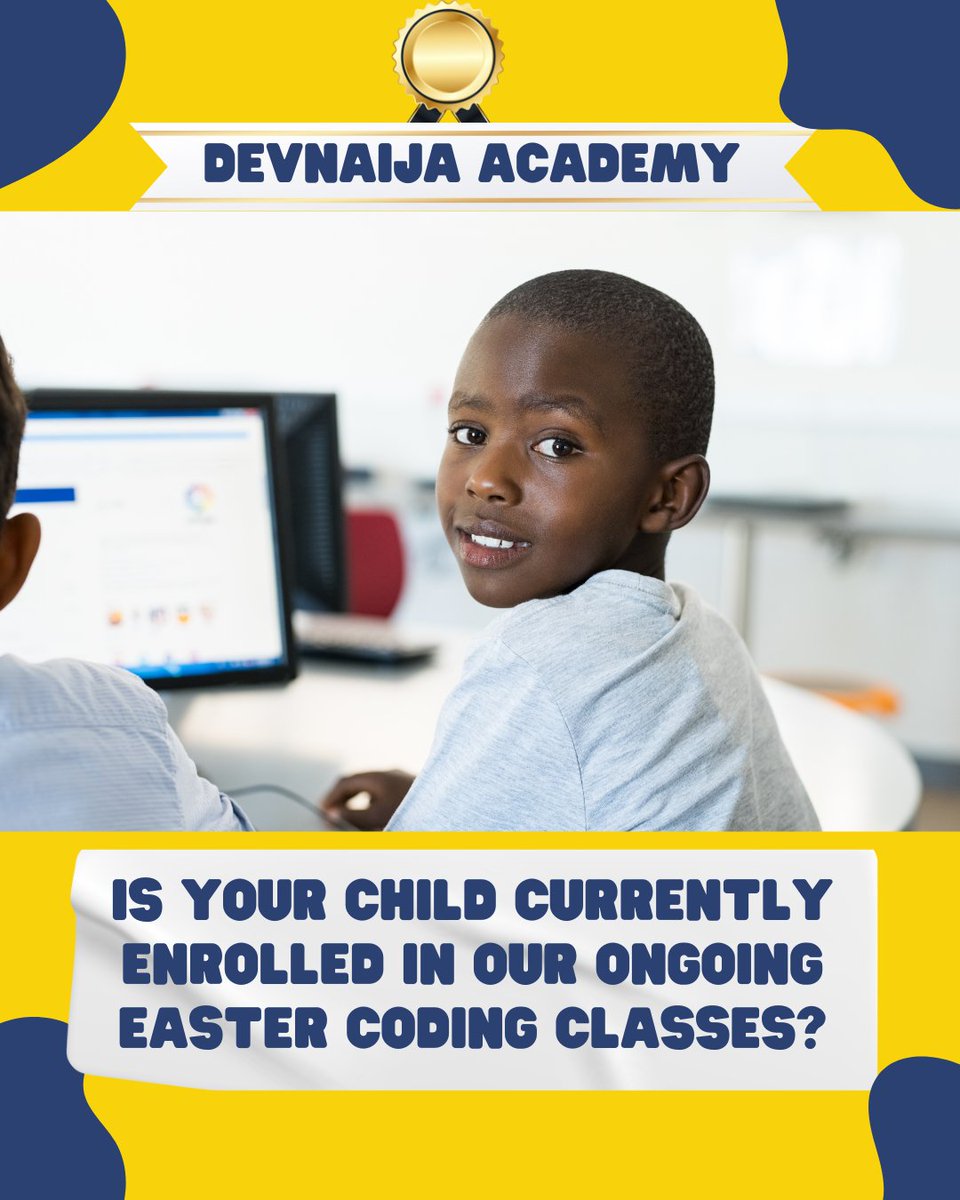 DevnaijaAcademy's tweet image. 🥇The secrets of successful parenting start here🌟.
👉What are you doing, for your child?
💡Think about it🎓.
#Python #coding #programmingisfun #programming #100daysofcodechallenge #javascript #Scratch #ROBLOX #GitHub #impact #Academy #ChildDevelopment #REFLECTION #parenting