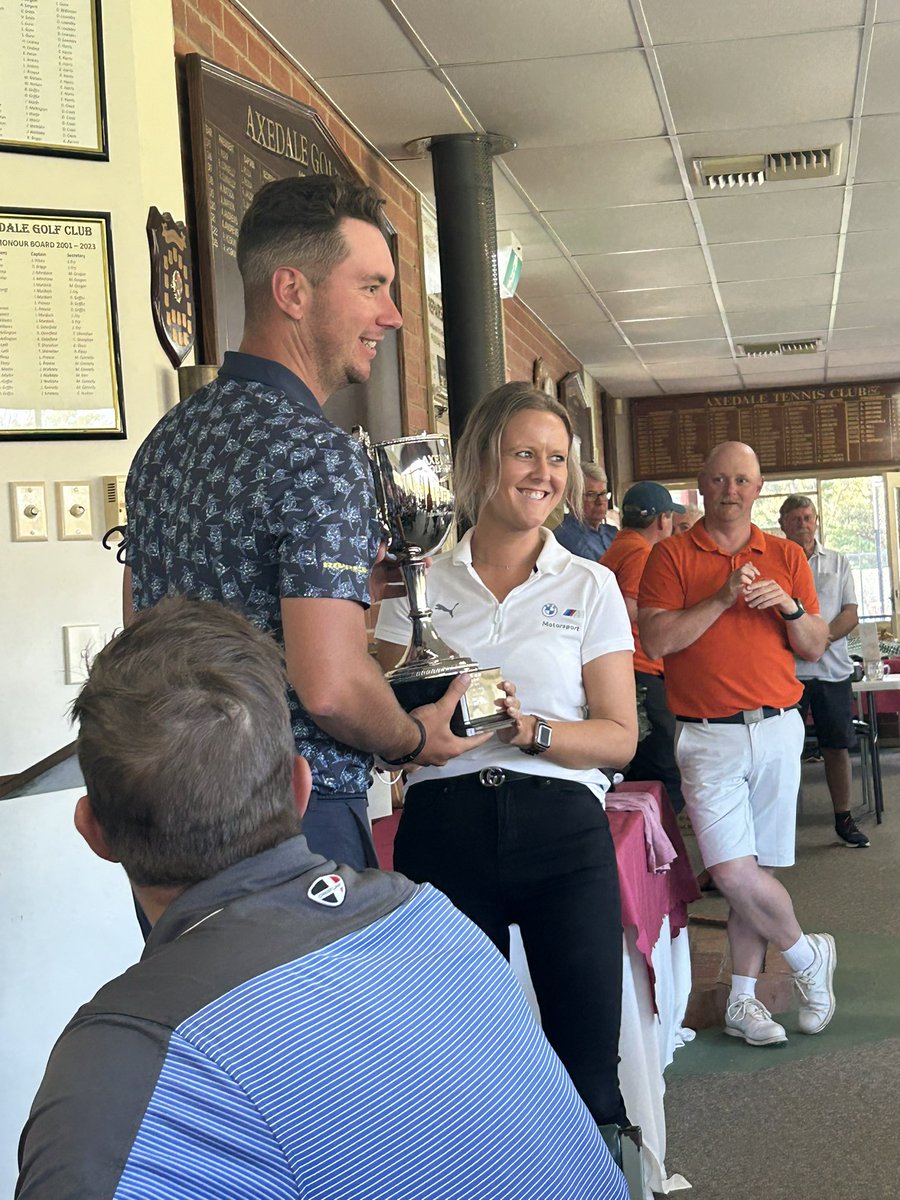 I had a @rippergc_ day at the Axedale Pro-Am. The Augusta of central Victoria. A beautiful course with interesting holes, perfect greens and a special group of passionate people who support the club. It was a treat to watch Lucas shoot 62 to win. Thanks @Disco_D_Mac for the day!