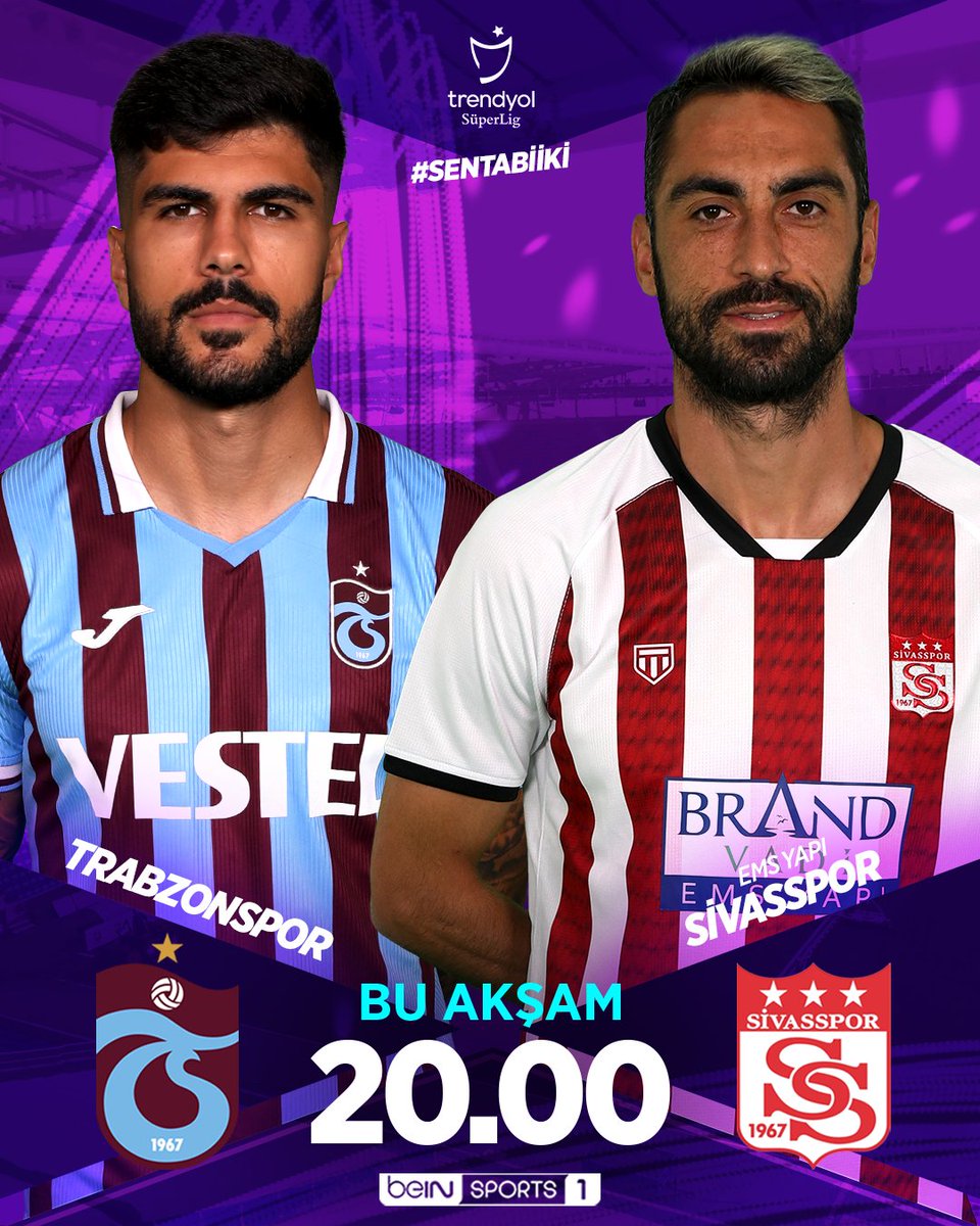 ⚽ Üçüncü sıradaki yerini sağlamlaştırmak isteyen Trabzonspor, tekrar seri yakalamak isteyen EMS Yapı Sivasspor'u konuk ediyor! #TrendyolSüperLig #SenTabiiKi 🔵🔴 Trabzonspor x EMS Yapı Sivasspor 🔴⚪ | #TSvSVS 🏟️ Papara Park ⏰ 20.00 📺 #beINSPORTS 1