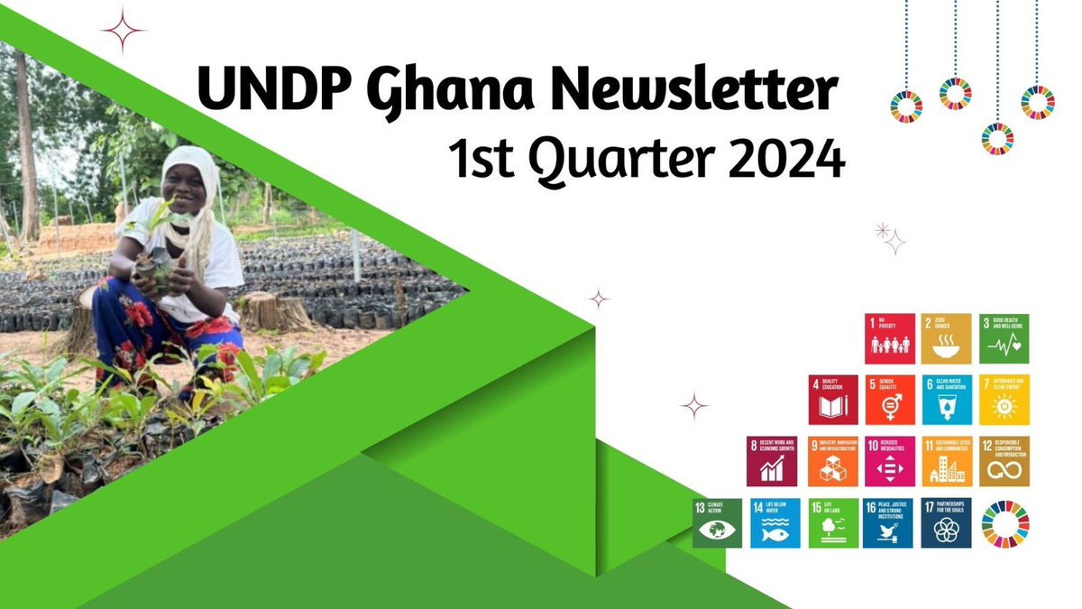 Our 2024 1st quarter #Newsletter is live! This edition covers voices of women and young men from the field working to advance #ClimateAction and our support to the government of #Ghana to advance the #SDGs Read more➡️bit.ly/49EkS6Y
