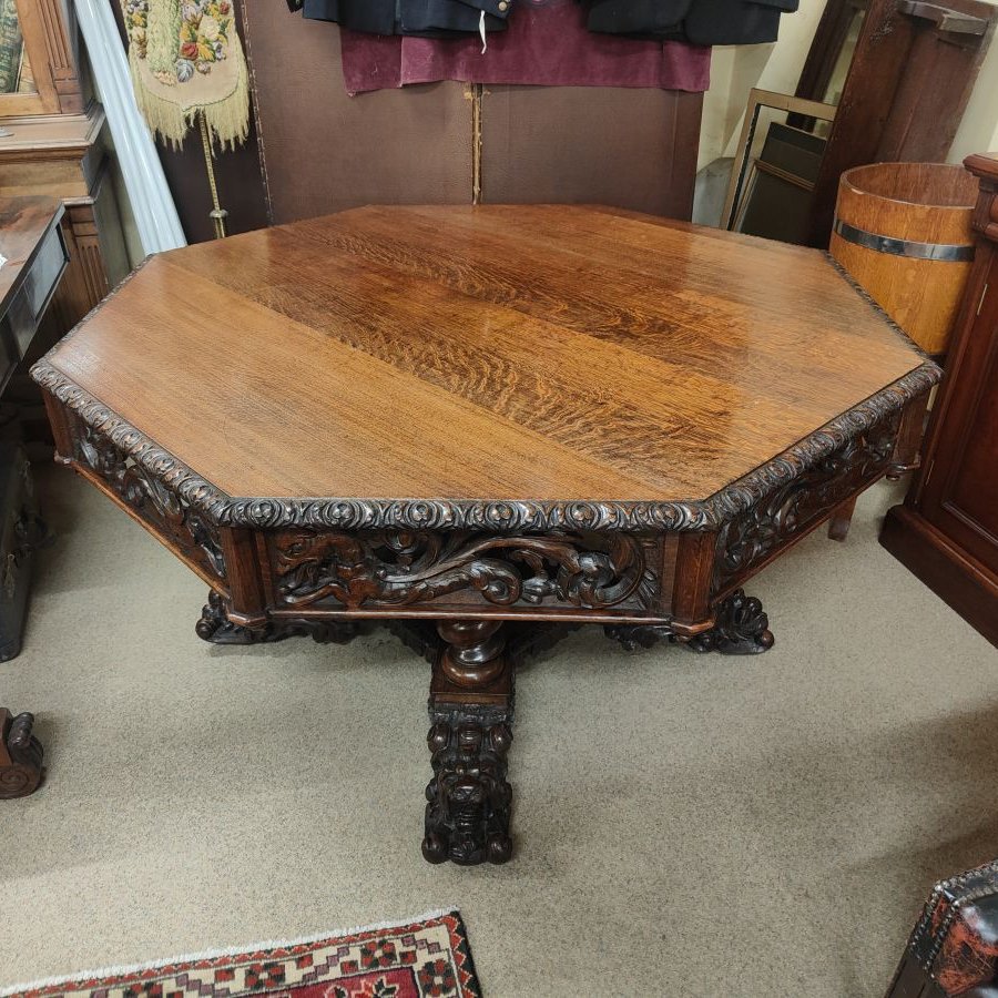 Carved #oak #centre #table added, for price, info & photos please click on the link antiquesandfinefurniture.com/details.php?SD… #interiordesign #vintage #vintagehome #vintageshop #vintagefinds #antiques #antiquesinuk #antiquesireland #antiqueshop #antique #antiquesuk