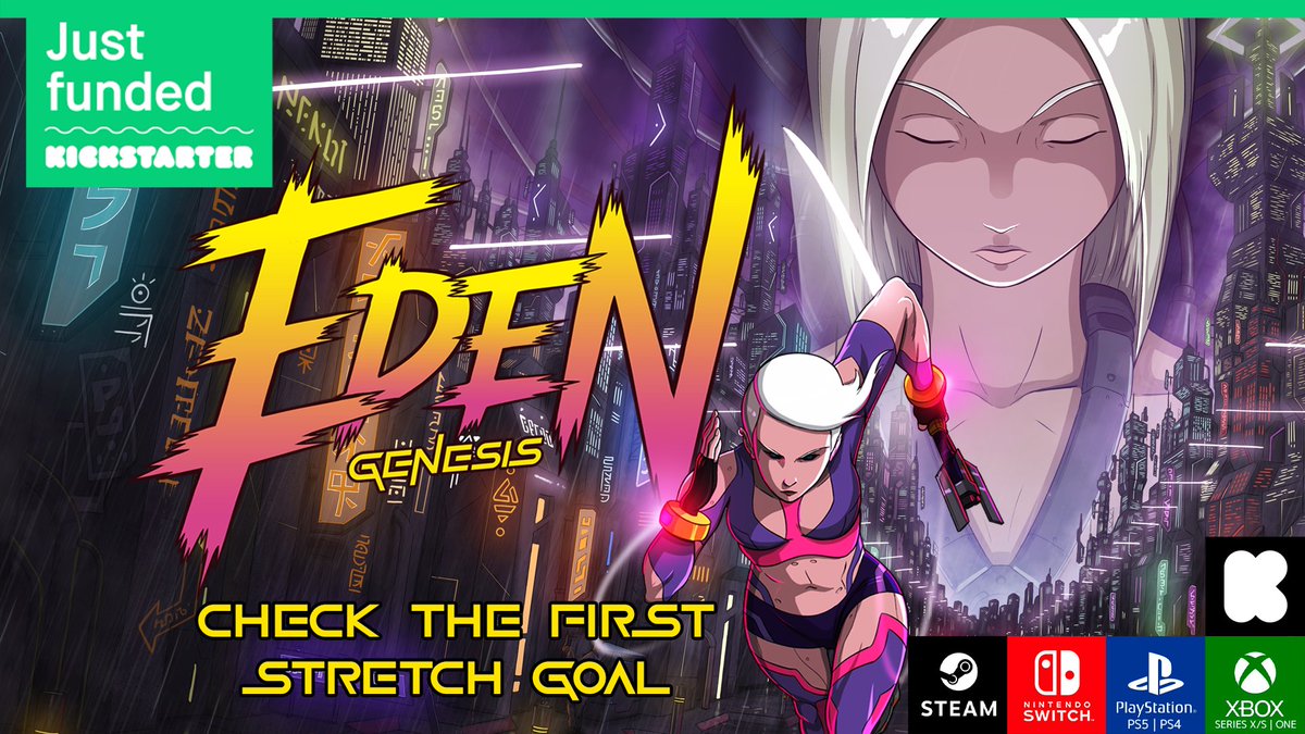 📢 #EdenGenesis reached the funding goal in just over 48 hours thanks to our amazing community ♥ 😎 Now let's see the first stretch goal... Keep pushing! Check our #Kickstarter ⬇ kickstarter.com/projects/aeter…