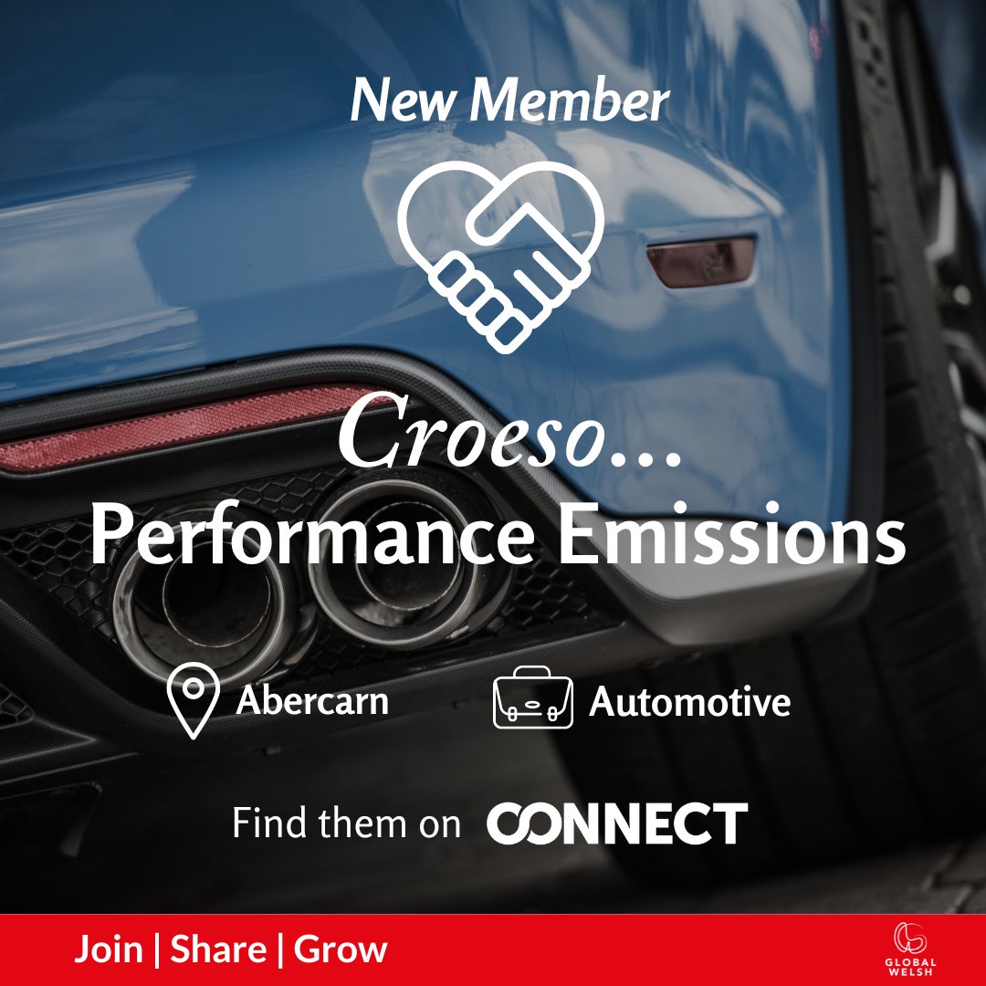 🌟 WELCOME PERFORMANCE EMISSIONS TO GLOBALWELSH FOR BUSINESS 🌟 Join us in welcoming Performance Emissions to our GlobalWelsh for business community and connect with them today! Connect >> bit.ly/4aO4H7O #WeAreTheGlobalWelsh