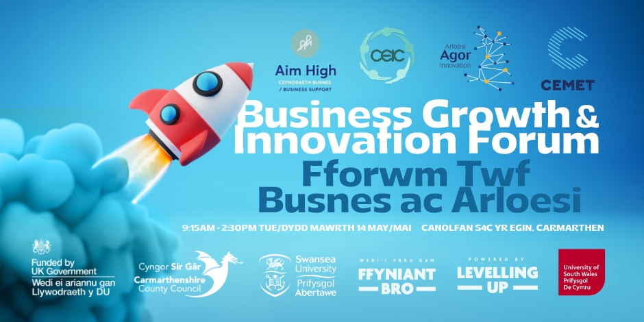 📢 Join us for an event focused on driving business growth and fostering innovation! 🚀 Whether startup or established, join us for cutting-edge talks, networking, and more. 📆 May 14th, 2024 🔗 buff.ly/3VPjtHk ⏰ 9:15 am - 2:30 pm 📍 @yr_egin, Carmarthenshire