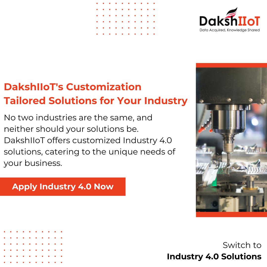 daksh_iiot's tweet image. DakshIIoT offers customized Industry 4.0 solutions, catering to the unique needs of your business.
#DakshIIoT #IIoT #CustomizedTech #TailoredSolutions
.
.
.
#industrialiot #industry4_0Eexplained #Industry4_0 #iiotvsindustry4_0 #WhatisIndustry4_0 #IntellicIntegration