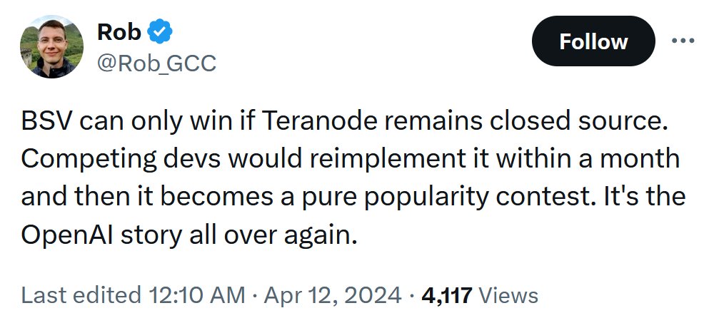 Prediction: Presuming the thing will be released later this year (which I doubt), Teranode will be another massive disappointment for the BSV fans. With an alleged 1,000,000 TPS capacity it's not even close to being a competitor for Lightning Network (40x more capacity).