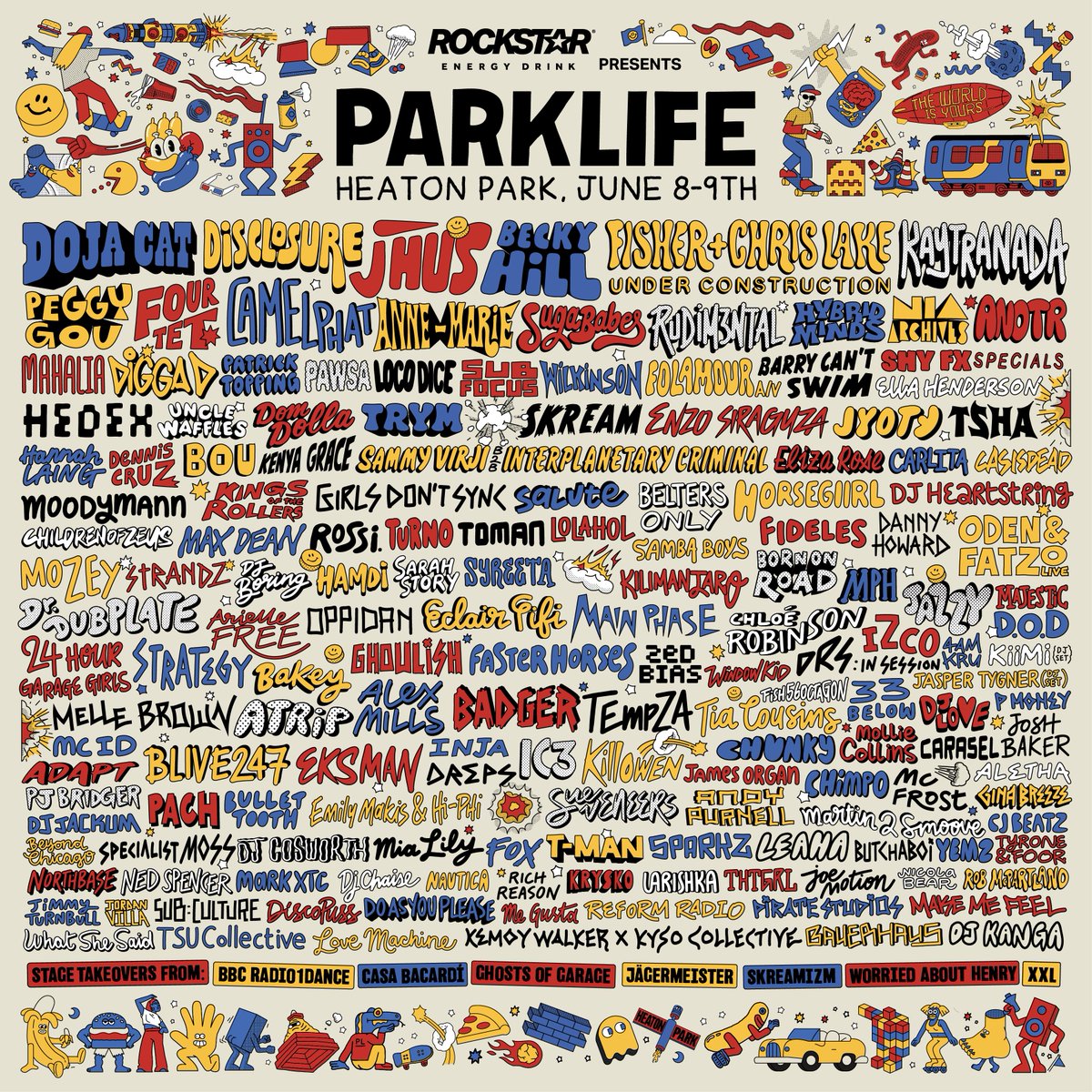 Over 30+ new artists and DJ Collectives added to the massive @Parklifefest line up, joining Doja Cat, Disclosure, J Hus, Becky Hill, Kaytranada and many more! Don't miss out 🎡 gigst.rs/Parklife