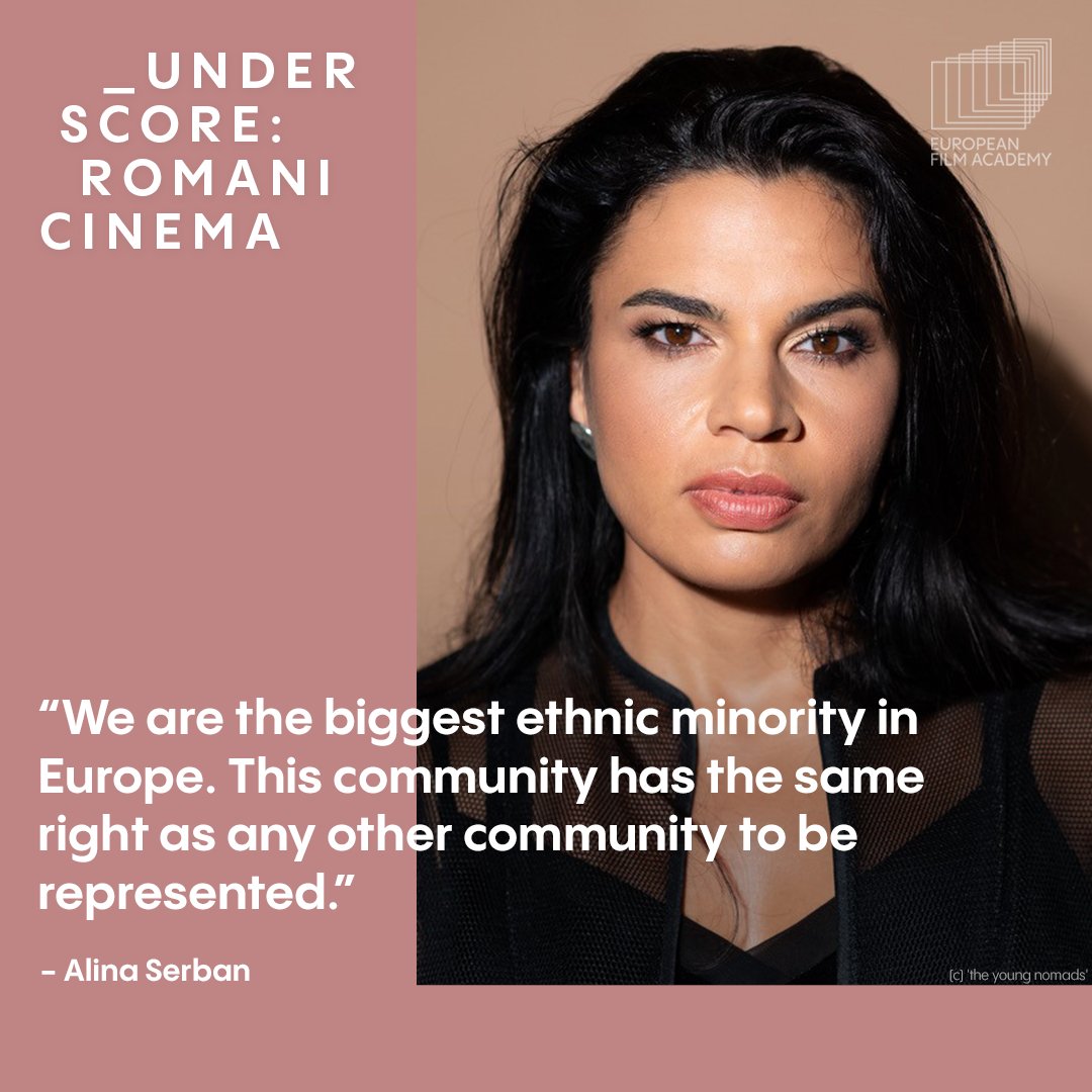 Alina Serban, a Romani actress, playwright and director, is one of the most prominent voices of the modern-day Roma community to point out problems of racism and anti-Roma structural violence. She was one of the presenters at the 36th European Film Awards. 👏 #romanicinema