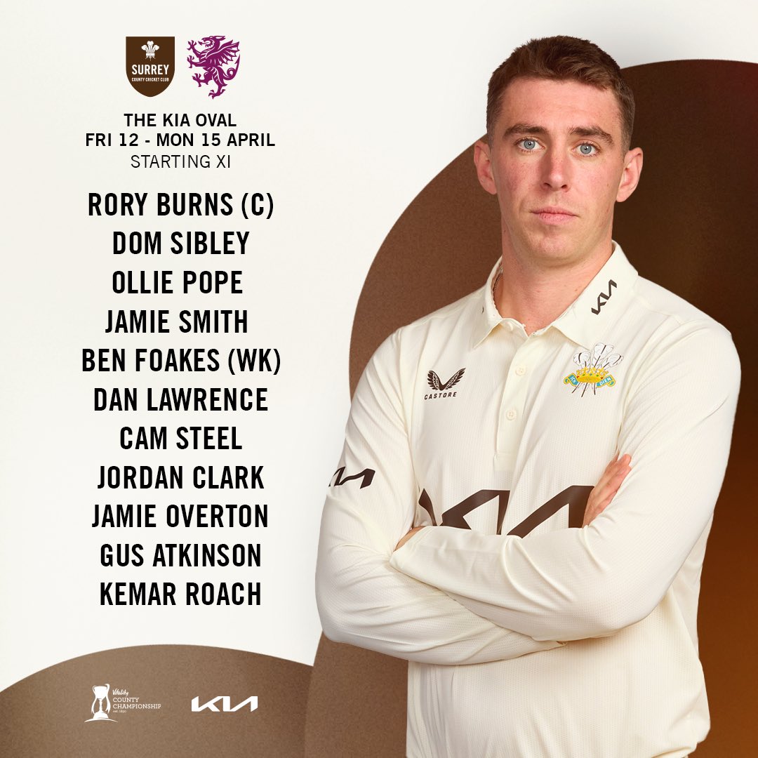 Your Surrey XI! 💪 Surrey win the toss & elect to bowl! 🤎 | #SurreyCricket