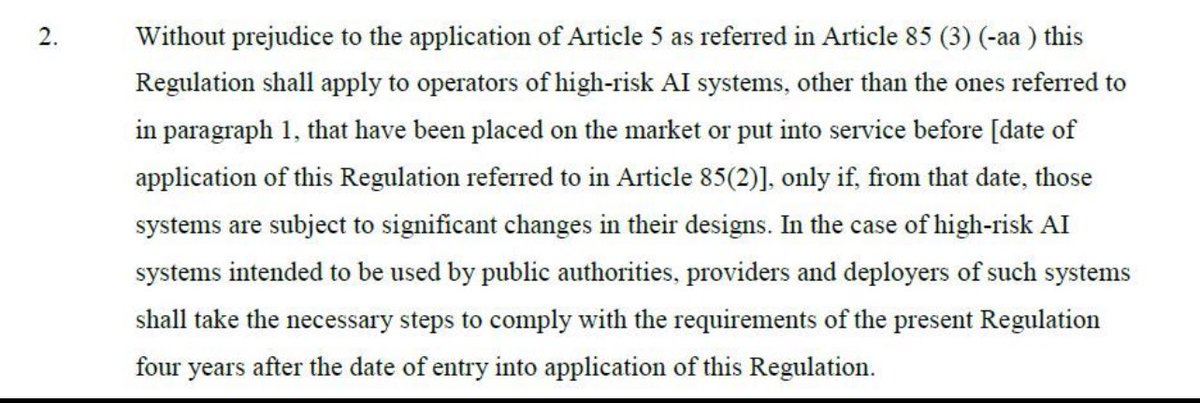 As the case with any other major EU law, the EU AI Act has its hidden features/provisions that require in-depth attention. One of the most significant of them is Article 83.2 of the EU AI Act.

This article relates to AI systems already placed on the market or put into service…