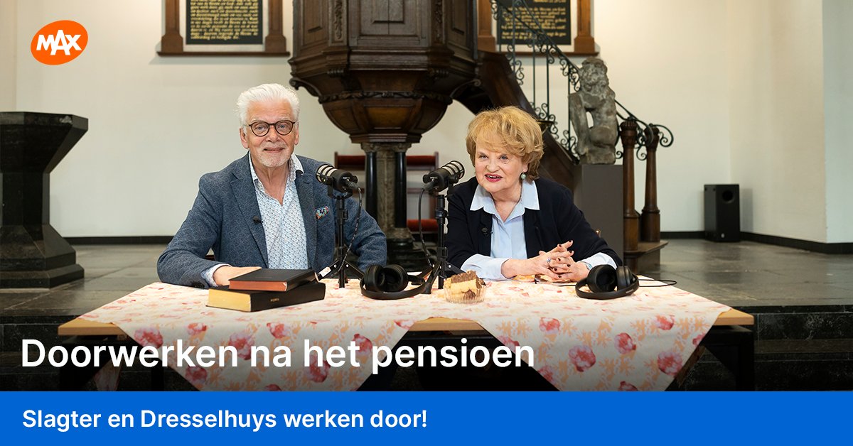 Stoppen met werken? @Jan_Slagter en Cisca Dresselhuys moeten er niets van weten, net als steeds meer Nederlanders. In Slagter en Dresselhuys werken door! spreken Jan en Cisca met bekende doorwerkers. 🎧 De podcast is vanaf 28 april te beluisteren via de gratis NPO Luister-app.