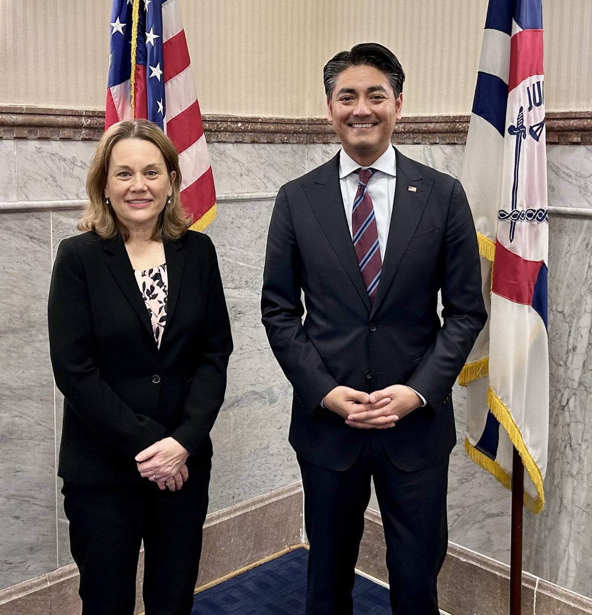 It was a pleasure to meet with Cincinnati’s Mayor @AftabPureval. We discussed the upcoming #NATOSummit in Washington D.C. and how the @NATO Alliance benefits all Americans in terms of our safety, our prosperity, and our way of life.