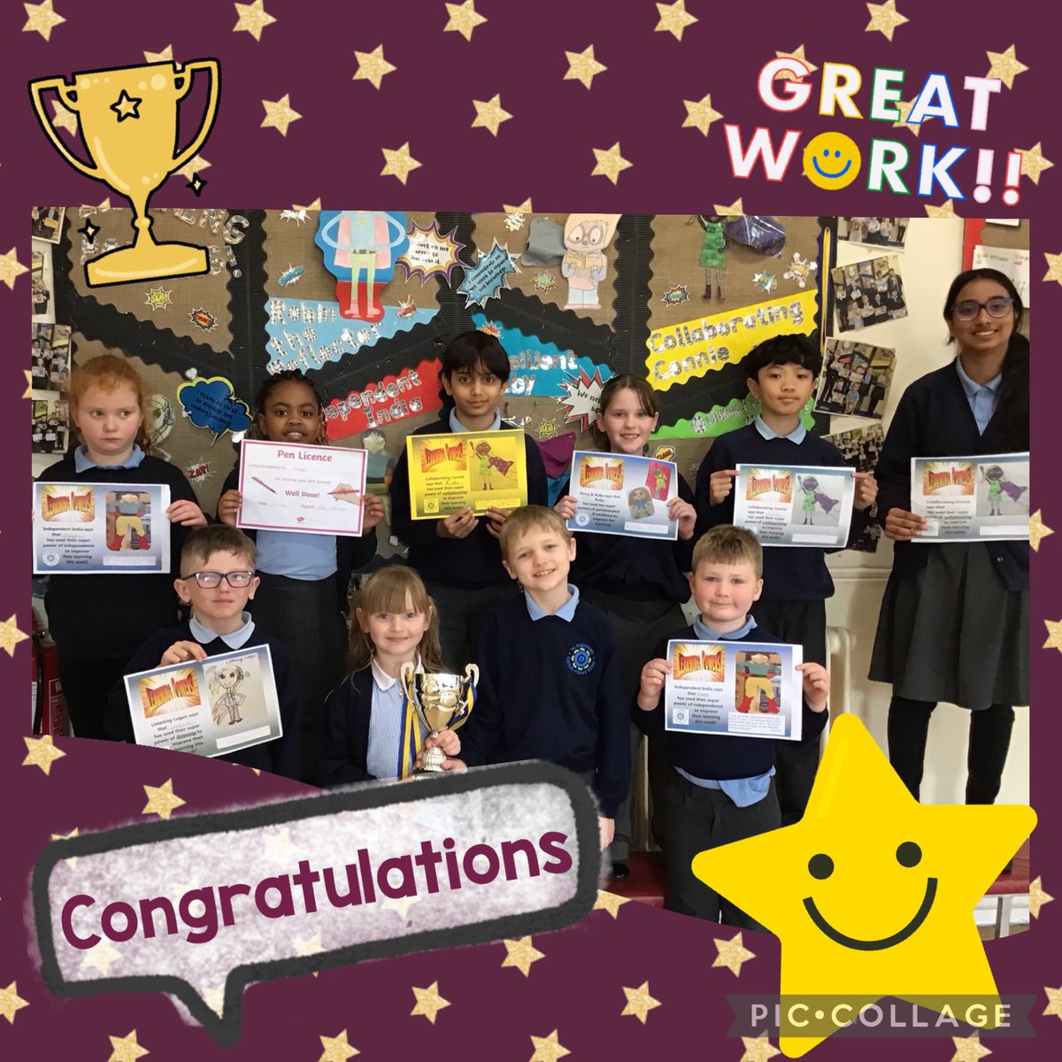 What a great start to our new term! Well done to all the children who were awarded a certificate this week. Congratulations to Year 1 and Year 4 for wonderful attendance and both winning the attendance trophy 🏆 #learningpower #attendancematters