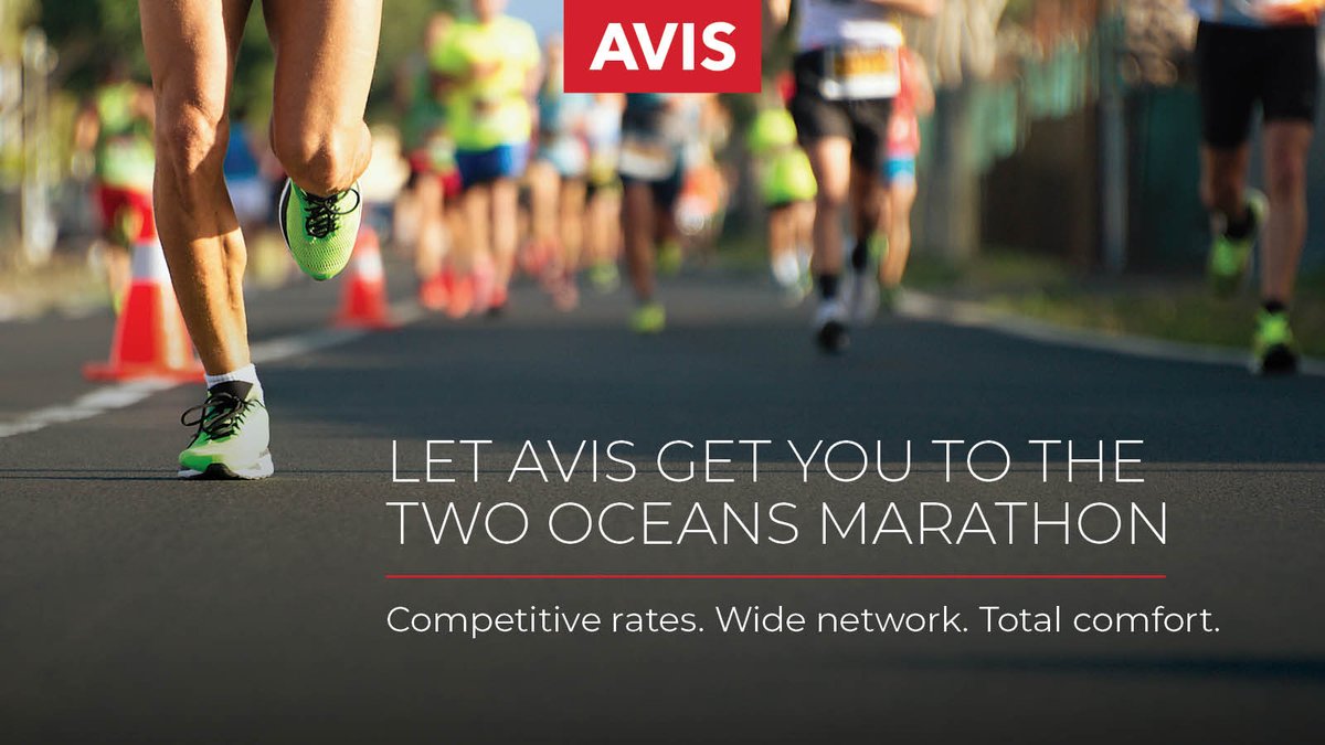 AvisSouthAfrica's tweet image. Travel to the Cape in safety and comfort for the Two Oceans Marathon. Choose from our wide rental network. Let Avis get you there. Book your rental today: avis.co.za. 

#TTOM24 #RentWithAvis #ConquerTheCurrent
