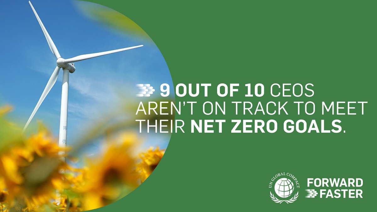 To achieve the #SustainableDevelopmentGoals by 2030, we need companies to take more ambitious, credible action. 🌍

See how your company can move climate action #ForwardFaster at ForwardFaster.UNGlobalCompact.org.

#UnitingBusiness
#ForwardFaster2030