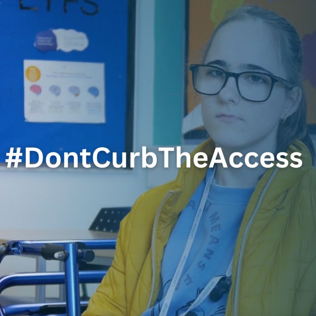 We are supporting Disability Living #DontCurbTheAccess social media campaign. Join us in raising awareness for disability inclusivity on campus! Let's learn together and make college life more accessible and supportive for all. Watch the video here: ow.ly/KYQ350QxRx8 🤝🏼