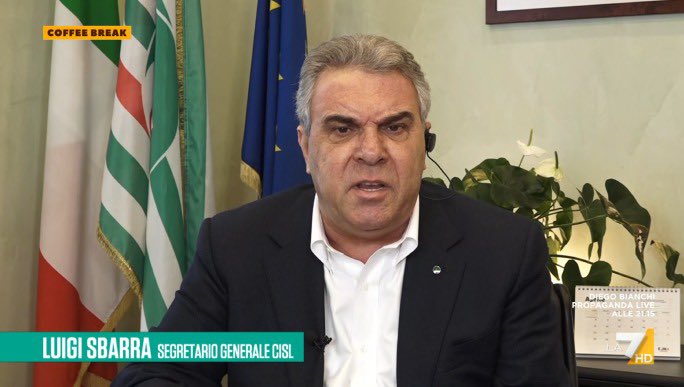 CislNazionale's tweet photo. #LuigiSbarra a ‘Coffee Break’: “Il Def presentato dal governo è un documento allo stato completamente indecifrabile: manca tutta la parte previsionale. E’ un Def evanescente rispetto alle misure da programmare per il futuro. Le nostre priorità sono prorogare e rendere strutturale il taglio del cuneo, ridurre le tasse a lavoratori e pensionati, ceto medio e famiglie, rinnovare i contratti, cambiare le pensioni, rilanciare gli investimenti e le riforme, finanziare sanità, scuola, famiglia, politiche sociali".
