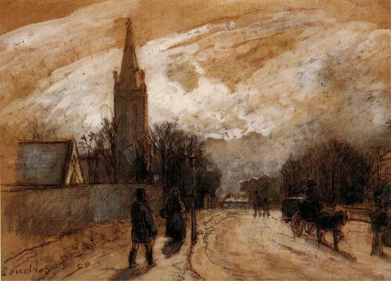 Study for 'All Saints' Church, Upper Norwood' wikiart.org/en/camille-pis…