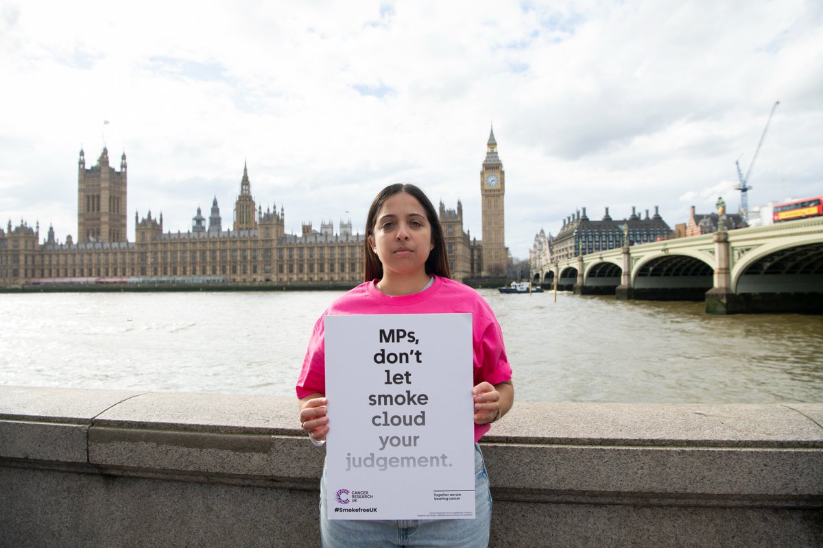 1/ On Tuesday, MPs will vote on legislation to raise the age of sale of tobacco. This is one of the biggest opportunities to help prevent cancer in over a decade.