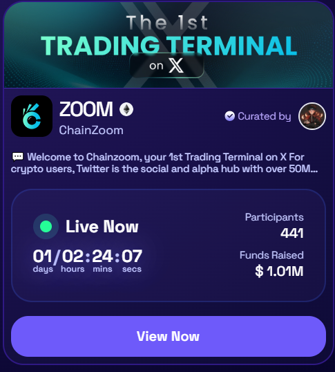 $𝗭𝗢𝗢𝗠 𝗜𝗗𝗢 𝗿𝗲𝗮𝗰𝗵𝗲𝗱 $𝟭𝗠 𝗙𝘂𝗻𝗱𝘀 𝗥𝗮𝗶𝘀𝗲𝗱🔊 Here our stats so far in $ZOOM LBP: 🔹 441 participants 🔹 $1,000,000 funds raised 🔹 $1,860,000 marketcap Only 1 day left. Join $ZOOM LBP now: app.v2.fjordfoundry.com/pools/0xD362BD…