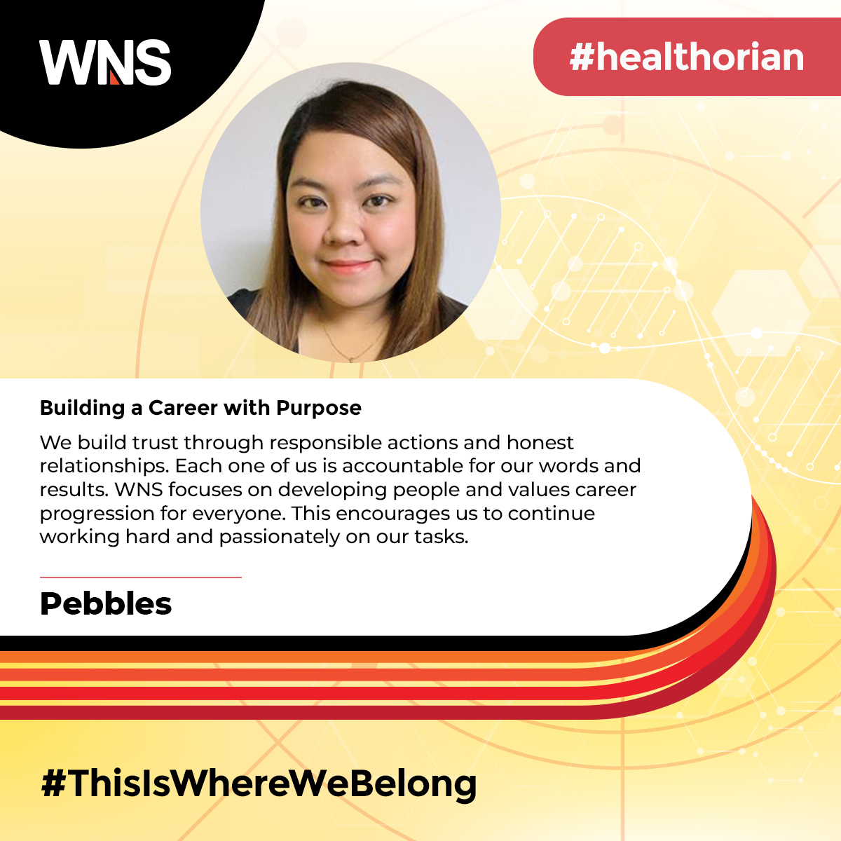 Read the full story of #WNSer Pebbles here. #healthorian #ThisIsWhereWeBelong
