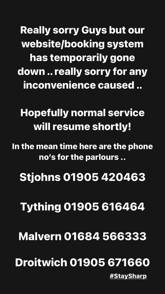 NOTICE .. 

#Worcestershirehour ..