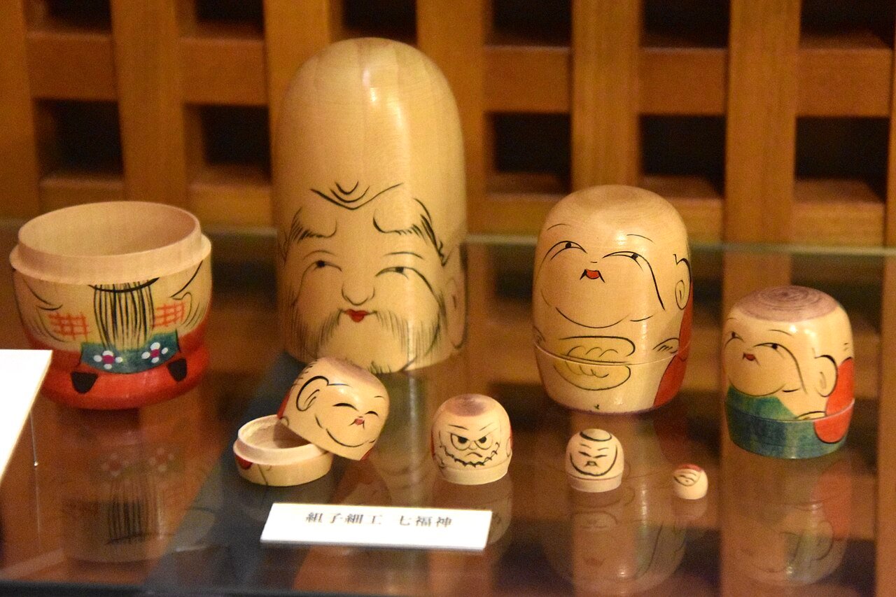 入れ子細工(マトリョーシカ)七福神 ロシア製七福神マトリョーシカ7個組