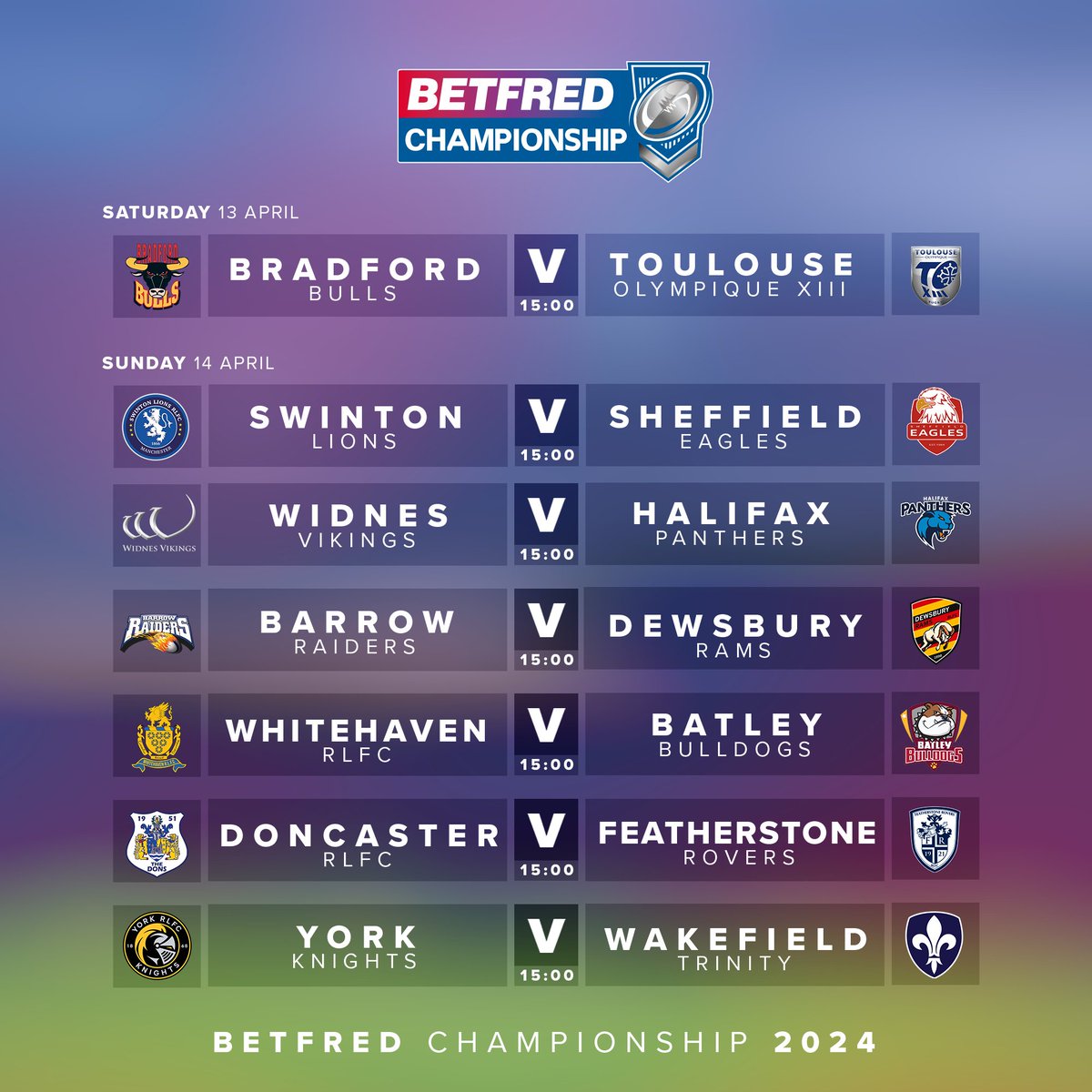 🤩 The @Betfred Championship ties for this weekend! 😤 Which team could cause an upset in Round Four?