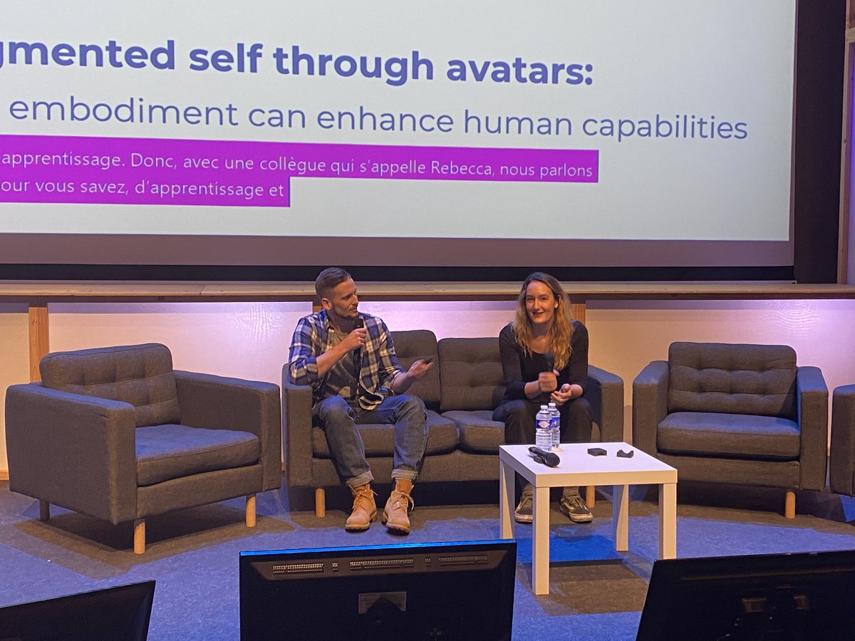 #5 / HOW CAN #XR IMPACT THE FUTURE? 🎤 @GeoffreyGorisse from @ArtsetMetiers_ and @R_Fribourg from @CentraleNantes Geoffrey and Rebecca are going to talk about 'Augmented self through avatars: How embodiment can enhance human capabilities' #LavalVirtual #Technology