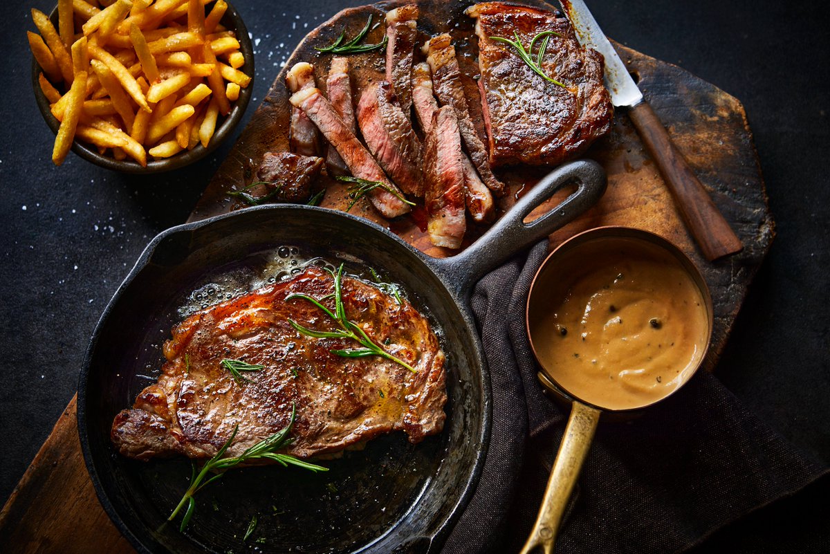 Our new Steakhouse meal deal has arrived! Enjoy one main and two sides to share for just £12! 🙌🥩 Find this offer in our shops and online until 7th May 🛒 As always, all our British beef is higher welfare and from farmers that we know and trust 🐄👨‍🌾 bit.ly/44cHTwJ