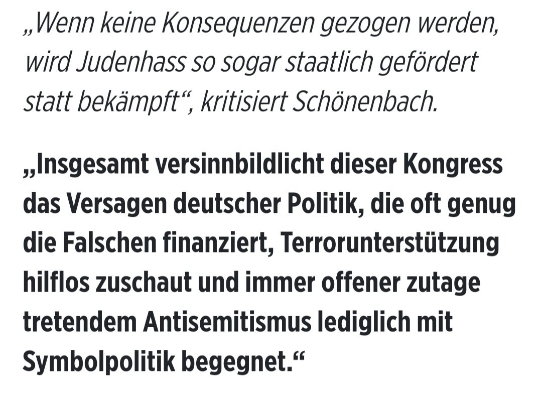 Eine der Sprecherinnen des #Palästinakongress leitet bei einem vom @baxhain finanzierten Projekt die Jugendarbeit. Ein Skandal unter vielen bei diesem Extremisten-Vernetzungstreffen. Artikel von @bjoernstritzel mit kurzer Einschätzung von mir: bild.de/politik/auslan…