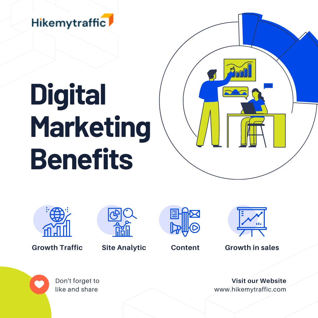 🚀 Embrace limitless reach, engagement, and growth potential with Digital Marketing Benefits. 📈 💼
Visit:- hikemytraffic.com

#HikeMyTraffic #DigitalTransformation #MarketingStrategy #OnlinePresence #BusinessGrowth #MarketingTips