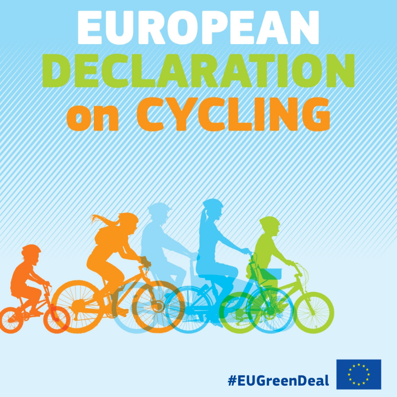 EU_Commission's tweet photo. We aim to unleash the full potential of cycling in the EU.

Our Declaration recognises cycling as one of the most sustainable, accessible and inclusive, low-cost and healthy forms of transport and recreation

Read our full declaration:
https://t.co/PHGcv0EBUe