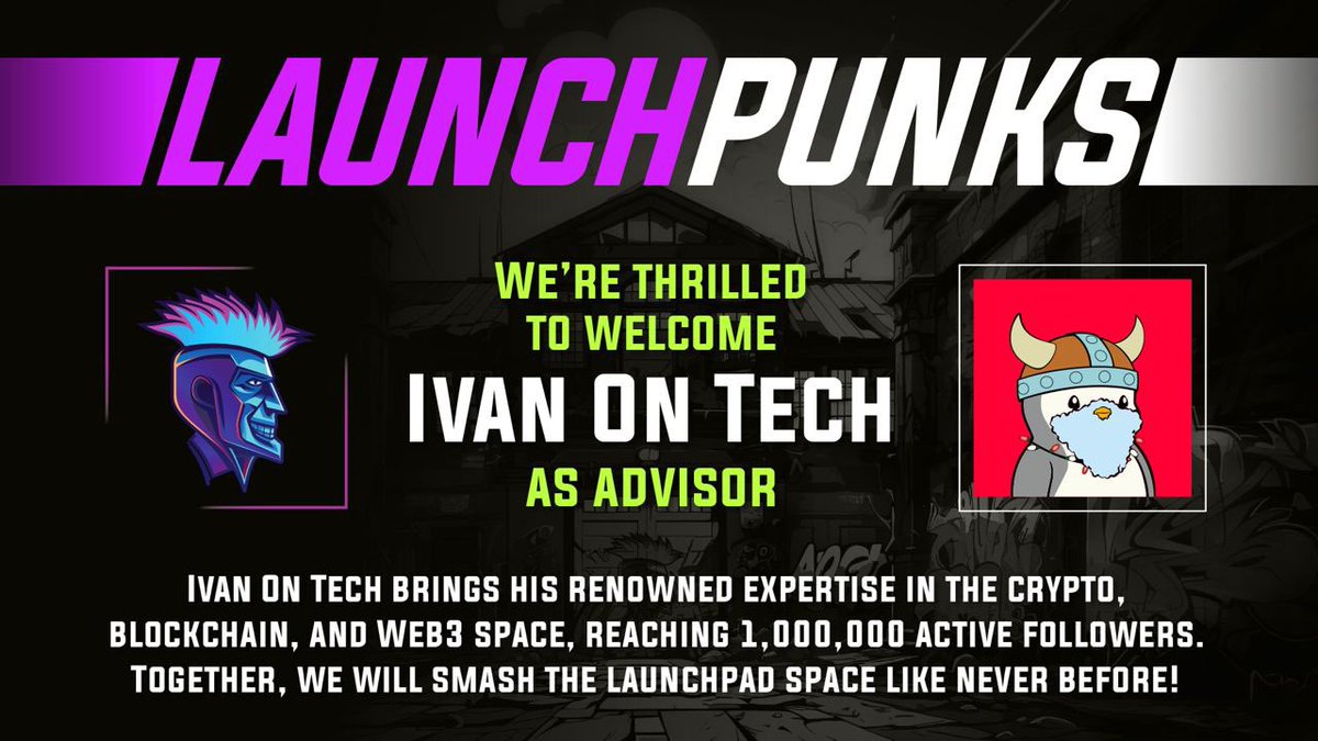 launchpunks's tweet photo. WELCOME ABOARD, IVAN!

@IvanOnTech brings his renowned expertise in the crypto, blockchain, and Web3 space, reaching 1,000,000 active followers combined on X, and YouTube. Together, we're poised to revolutionise the launchpad space like never before! @tap_protocol #runes @pipe

Don't miss out! Subscribe to Ivan's channel: https://t.co/ap9ueNKvda