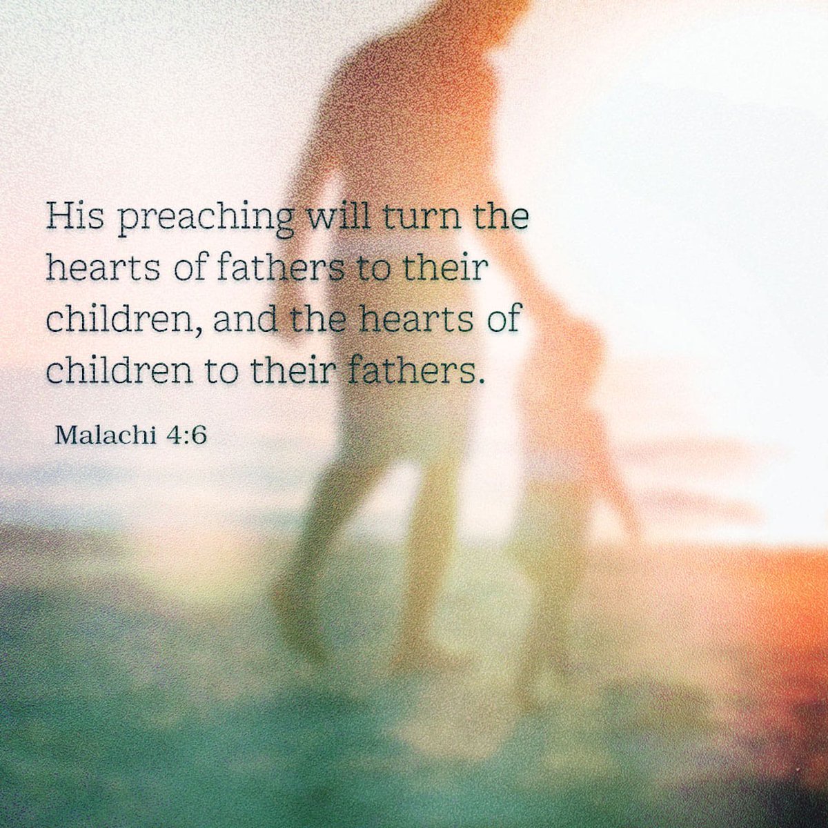 Today's Manna in the Word:
He turns hearts
...
God so loves us that He does not leave us as we were or are. Even to declaring to us His promises through His preachers ... that He might not destroy anyone. (Malachi 4:6 NKJV)
Amen?

#Godisable 
#Godgivesnewlife 
#MannaintheWord